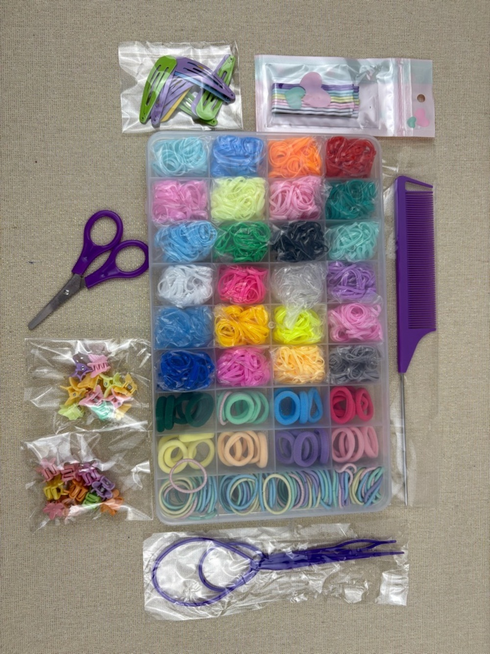 NEW Girl’s Hair Accessories Set-See Photos for Included Items.